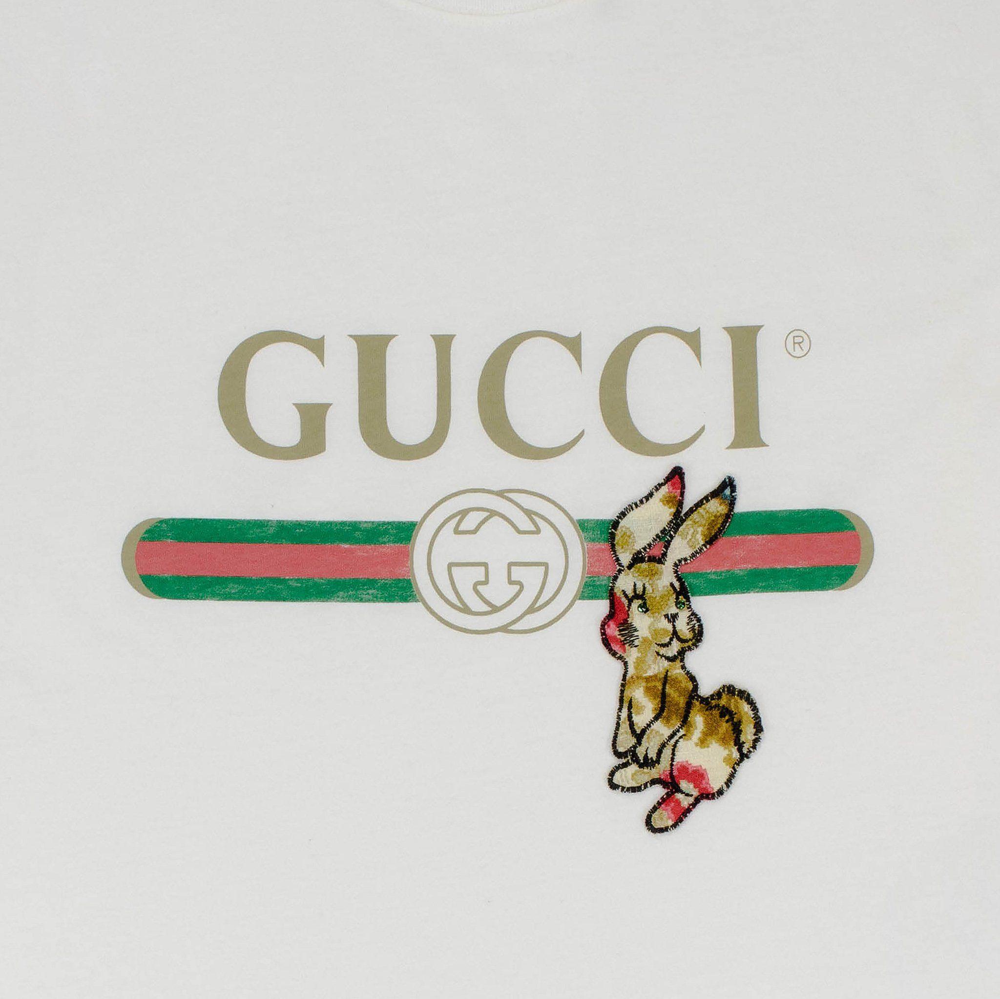 Cream the Rabbit Logo - Gucci 1980 Vintage Rabbit T Shirt Cream – Crepslocker