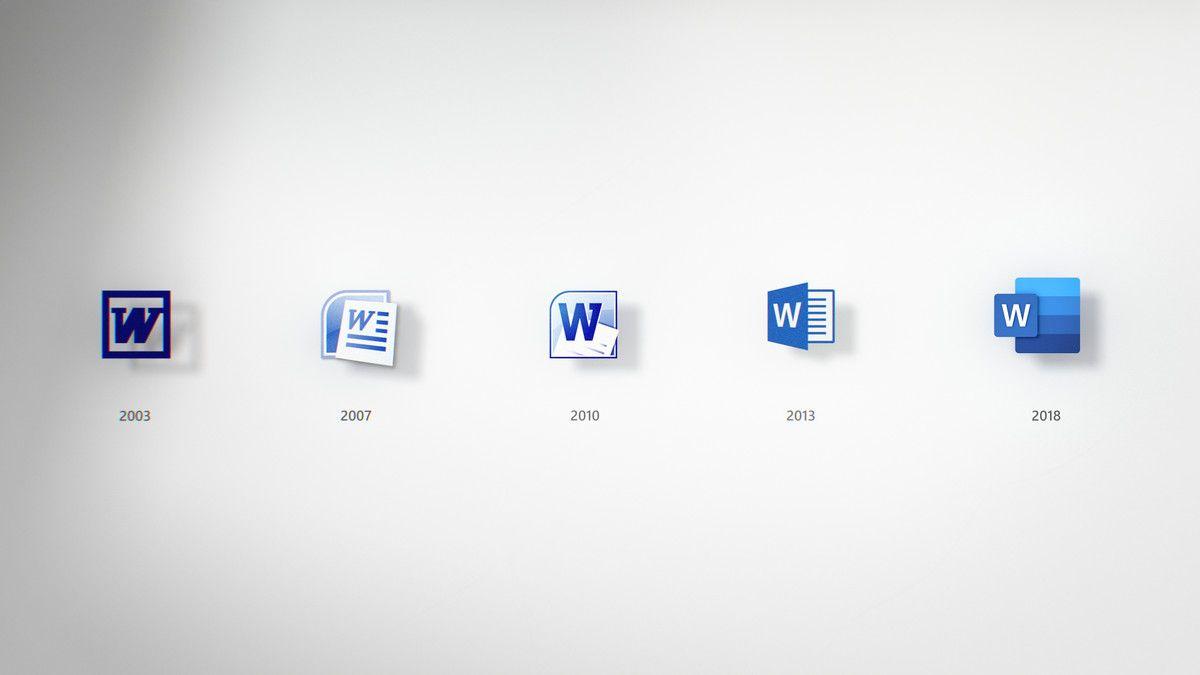 2018 Microsoft Word Logo - Microsoft's new Office icons are part of a bigger design overhaul ...