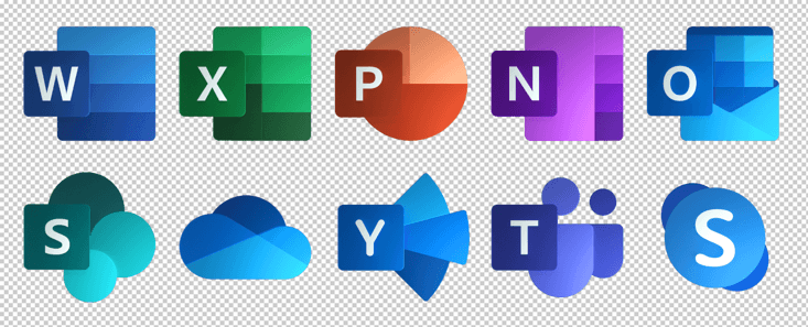 New Office Logo - Need large, transparent PNG versions of the new Office 365 icons ...