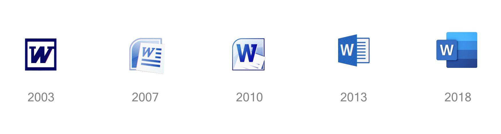 2018 Microsoft Word Logo - Microsoft Redesigns Office Logos To 