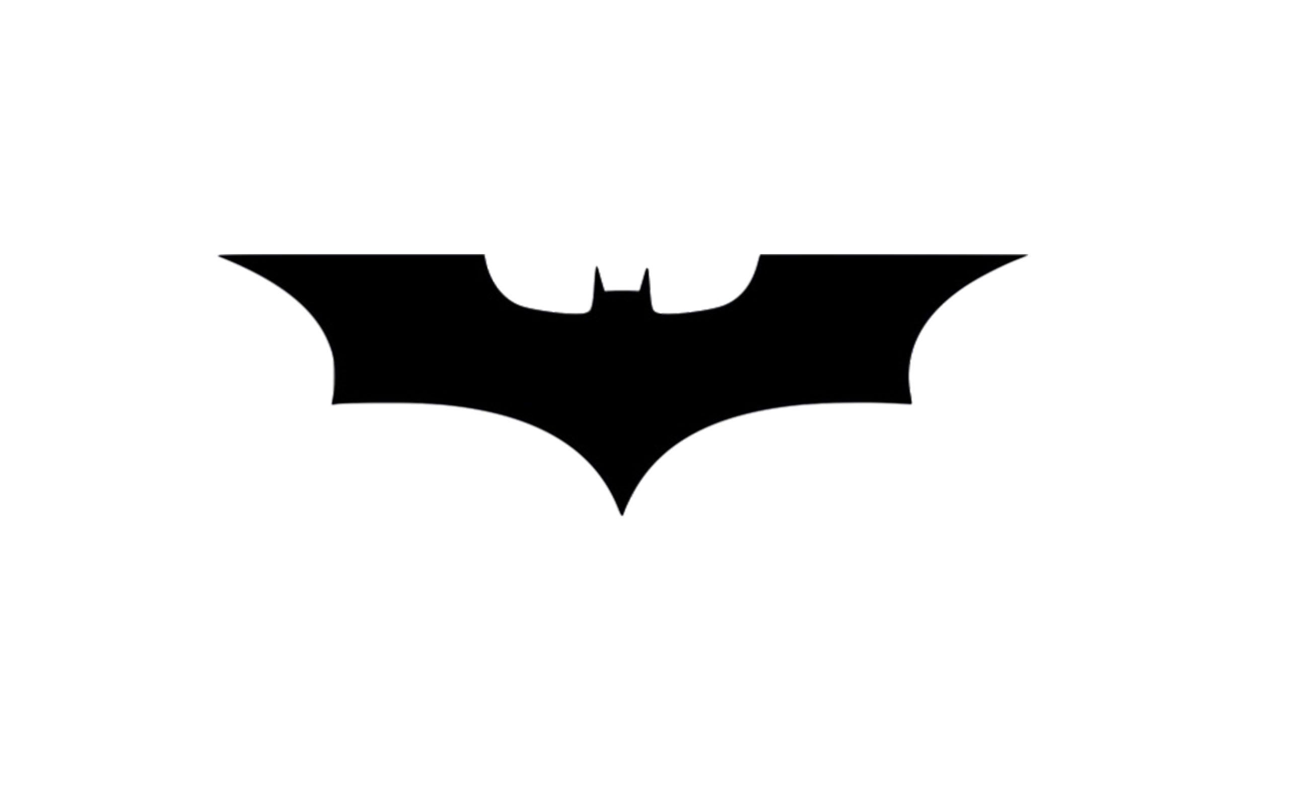 White Batman Logo - Free stock photo of batman, black-and-white, logo