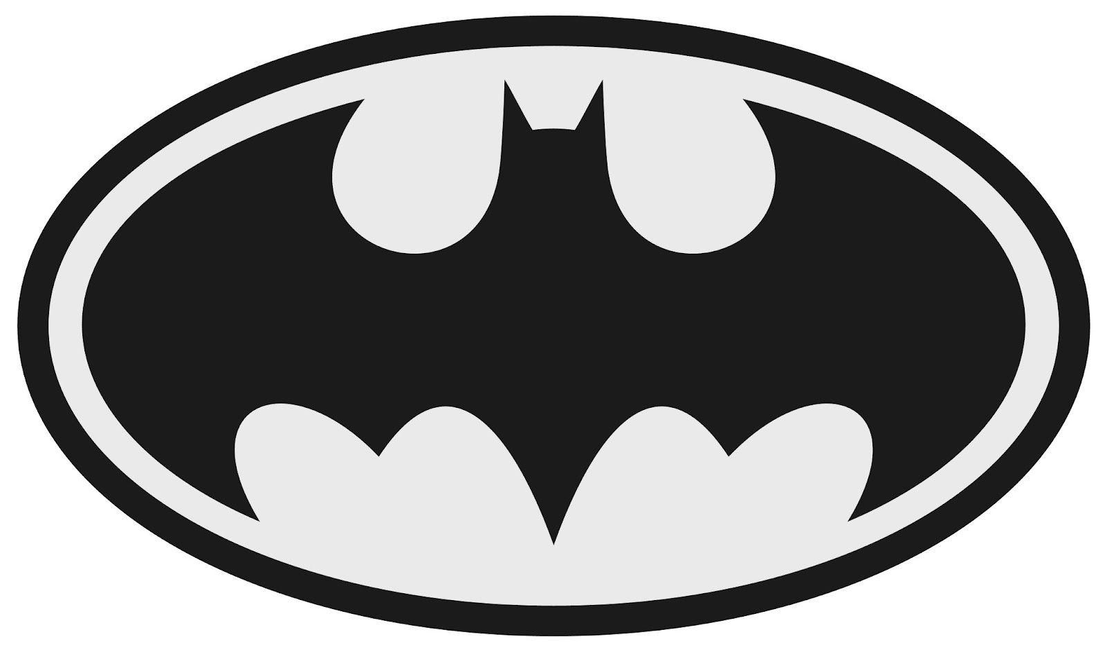 White Batman Logo - How to make your own custom printables including downloadable