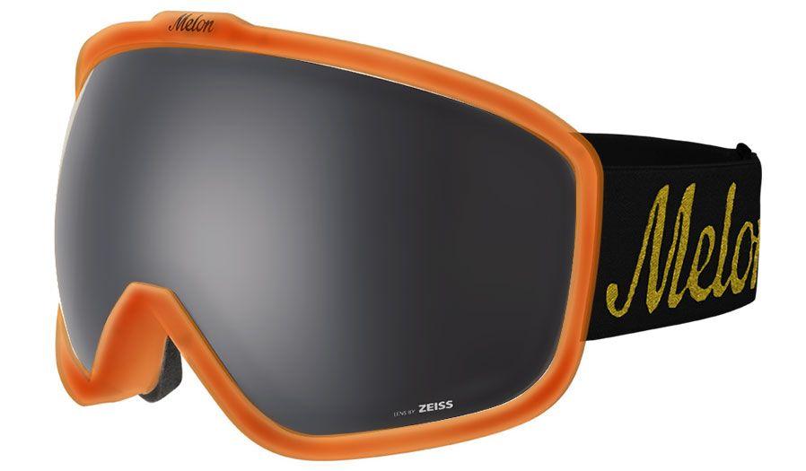 Orange and Gold Logo - Melon Jackson Ski Goggles - Matte Bubblegum Orange & Black with Gold ...