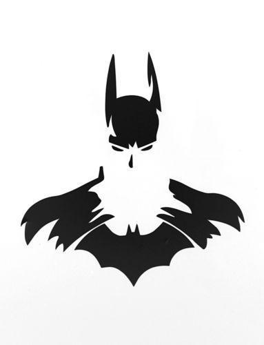 White Batman Logo - Batman Car Decal