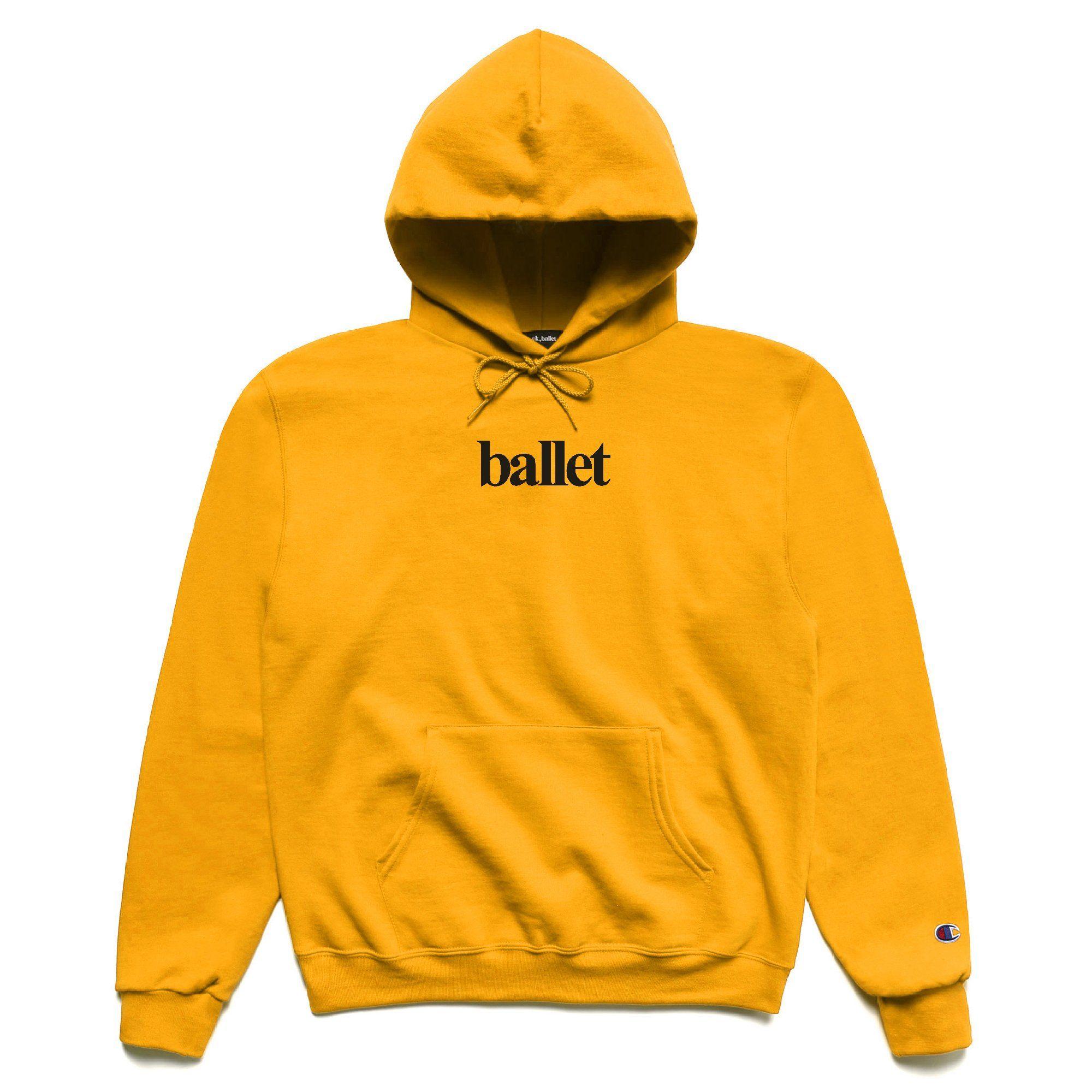 Orange and Gold Logo - ok, ballet. Gold Logo Hooded Sweatshirt