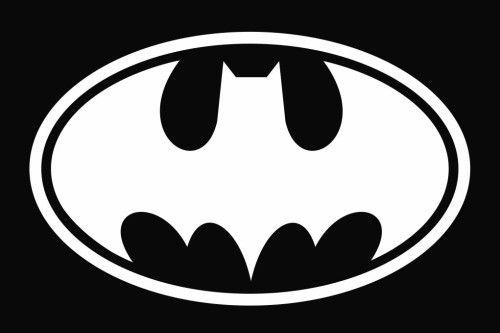 White Batman Logo - Batman Logo -3 Die Cut Vinyl Decal Sticker Die Cuts