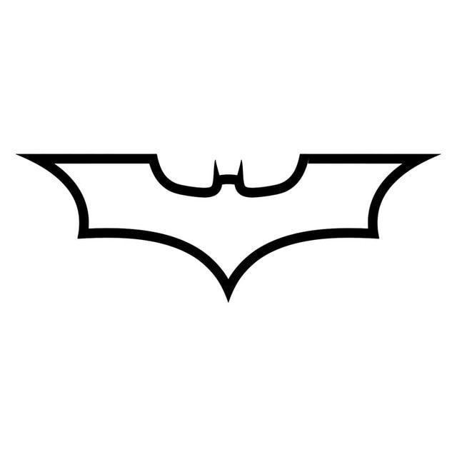 White Batman Logo - 19*6.8CM Batman Logo Dark Knight Fashion Decal Car Body Car Styling