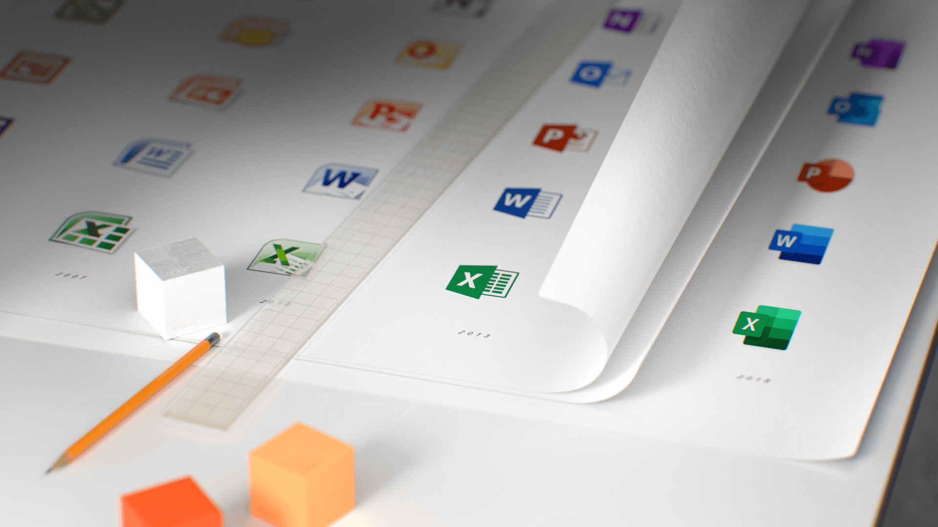 New Office Logo - Microsoft's new Office icons are part of a bigger design overhaul