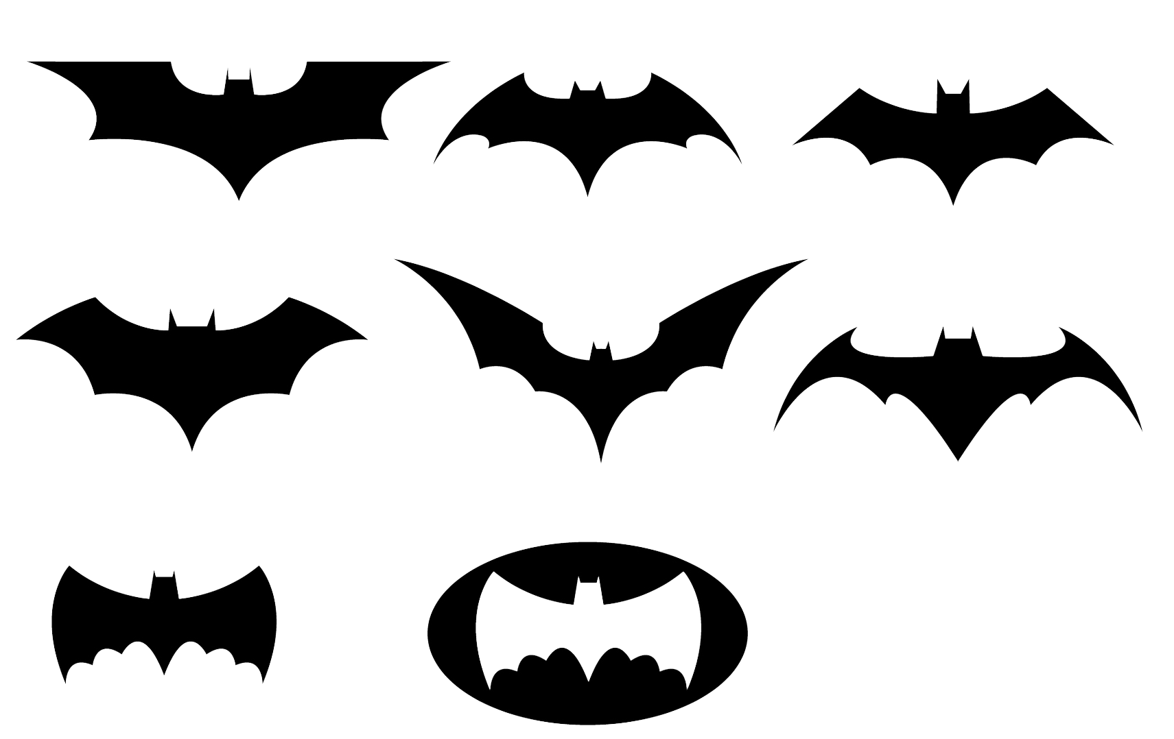 White Batman Logo - Batman Black And White Logo Clipart Transparent Background