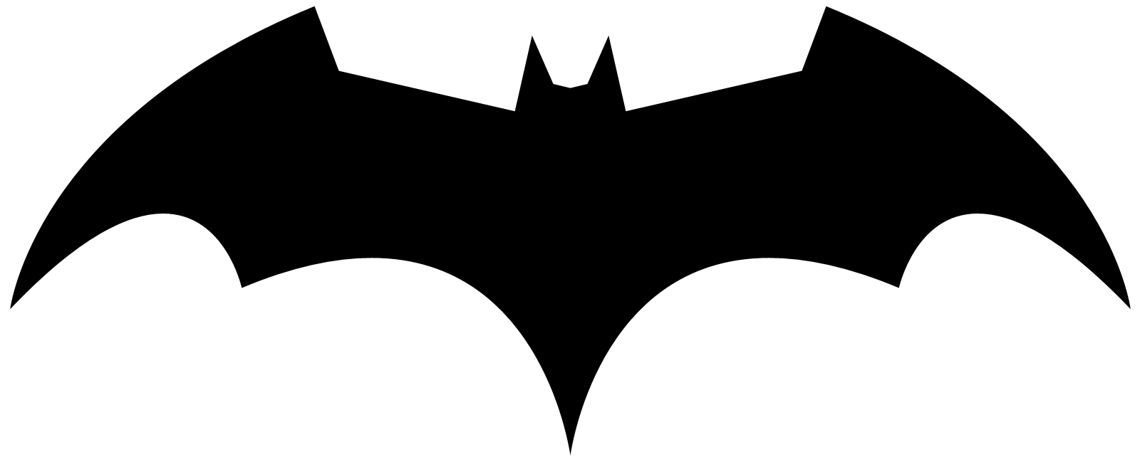 White Batman Logo - Batman Logo.png