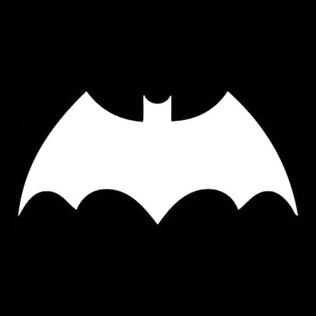 White batman. DC Batman logo Black and White.