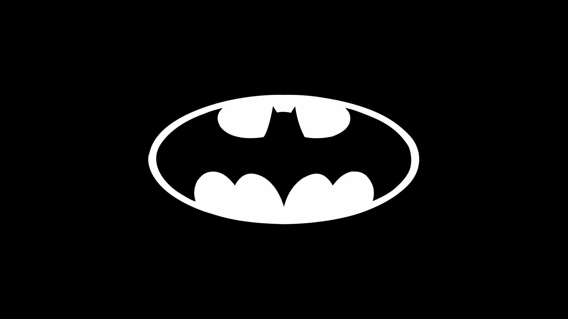 White Batman Logo - Simple Black And White Batman Logo Wallpaper