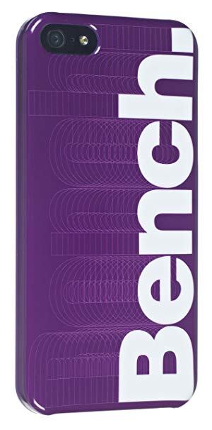 Purple and White Logo - Bench Clip On Case Cover With White Logo For IPhone 5: Amazon.co.uk