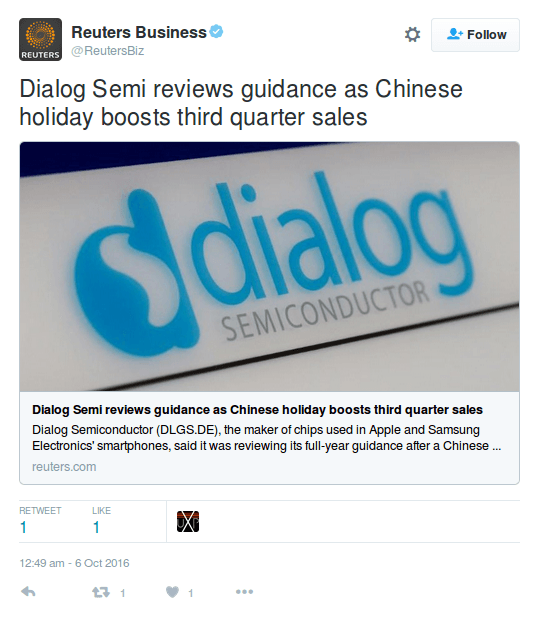 Dialog Semi Logo - Dialog Semiconductor Reports Better Than Expected Preliminary
