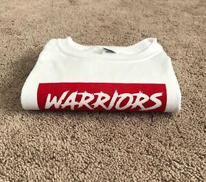 Red and White Box Logo - Golden State Warriors NBA Finals Red And White Box Logo T Shirt ...