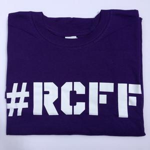 Purple and White Logo - RCFF Purple T Shirt / White Logo