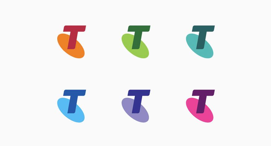 Telstra Logo - Telstra's rebrand shows it's full colour spectrum