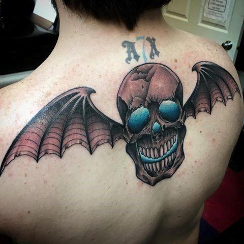 Avenged Sevenfold Bat Skull Logo - Deathbat Tattoo Designs For Men Skull Ink Ideas