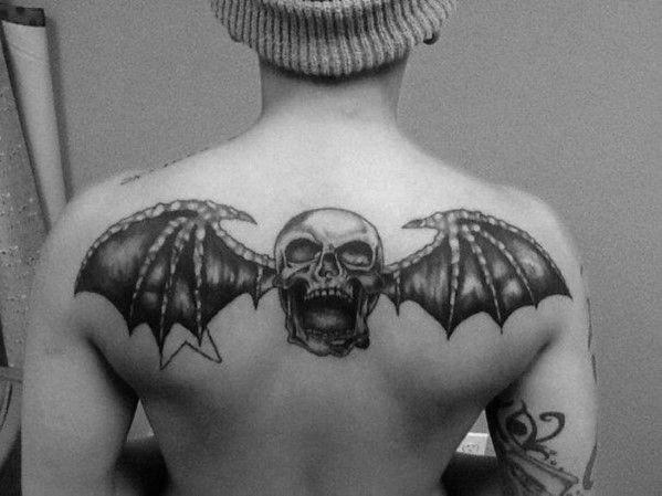 Avenged Sevenfold Bat Skull Logo - Deathbat Tattoo Designs For Men Skull Ink Ideas