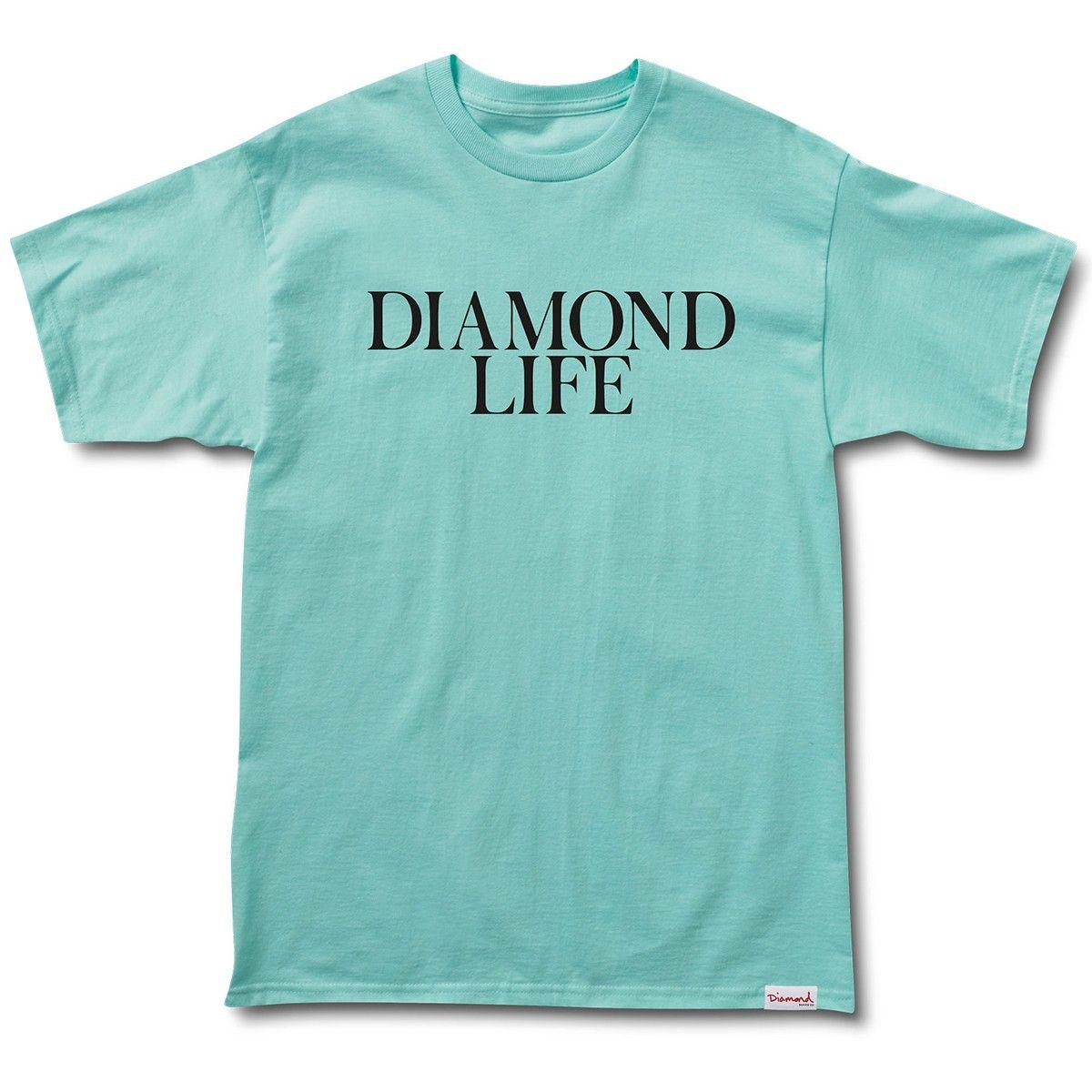 Diamond Life Supply Co Logo - Diamond Supply Co. Diamond Life T-Shirt - Diamond Blue