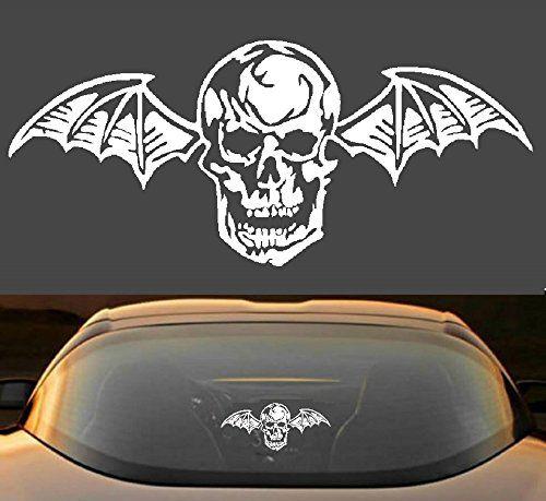 Avenged Sevenfold Bat Skull Logo - Amazon.com : 9 AVENGED SEVENFOLD A7X DEATH BAT METAL BAND VINYL