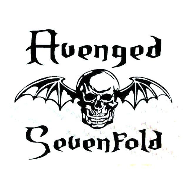 Avenged Sevenfold Bat Skull Logo - 13.5cm*11cm Creative Avenged Sevenfold Skull Bat Car Stickers C5 ...