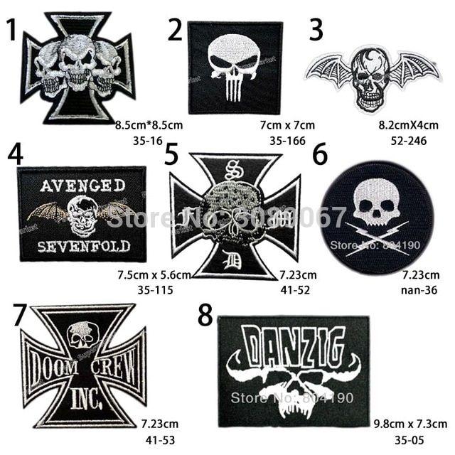 Avenged Sevenfold Bat Skull Logo - AVENGED SEVENFOLD SKULL BAT Heavy Metal Band Music sewing embroidery