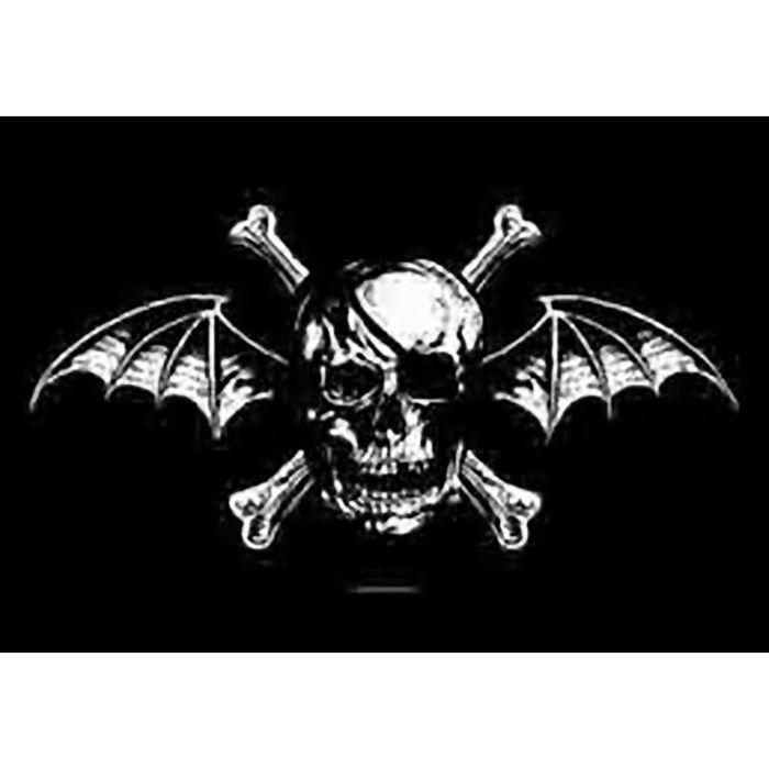 Avenged Sevenfold Bat Skull Logo - Avenged Sevenfold Fabric Poster Flag Skull Crossbones Bat Tapestry