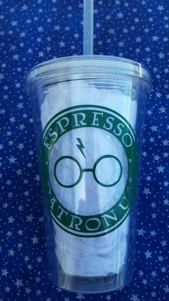 Harry Potter Starbucks Logo - Espresso Patronum starbucks logo Harry Potter tumbler cup | Etsy