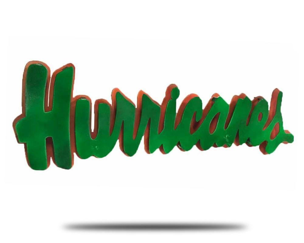 Miami Hurricanes Logo - University of Miami Hurricanes Vintage Artwork - Hex Head Art