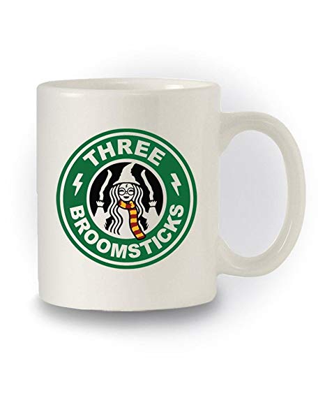 Harry Potter Starbucks Logo - Three Broomsticks' Harry Potter & Starbucks Inspired Geeky Mug ...