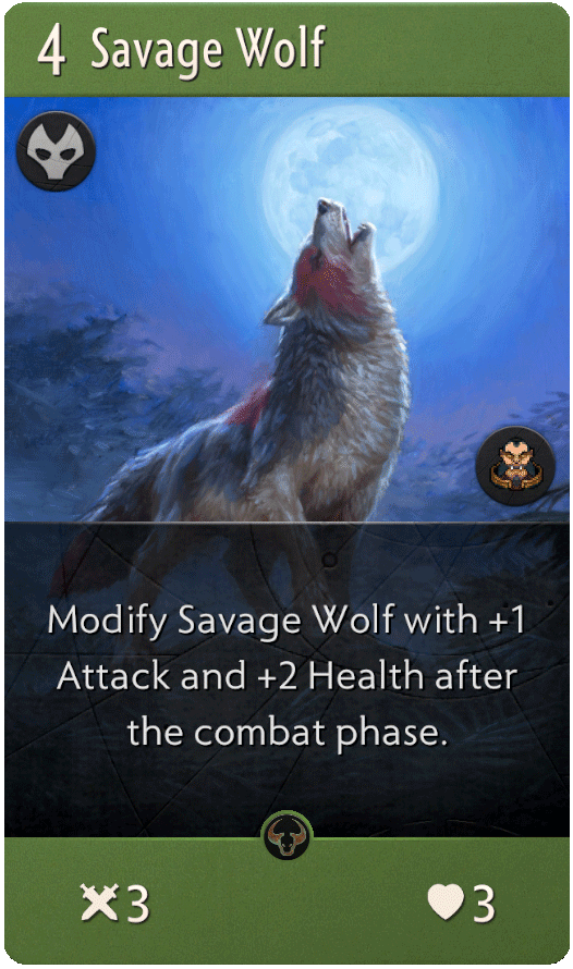 Savage Fire Wolf Logo - Savage Wolf : Artifact Card
