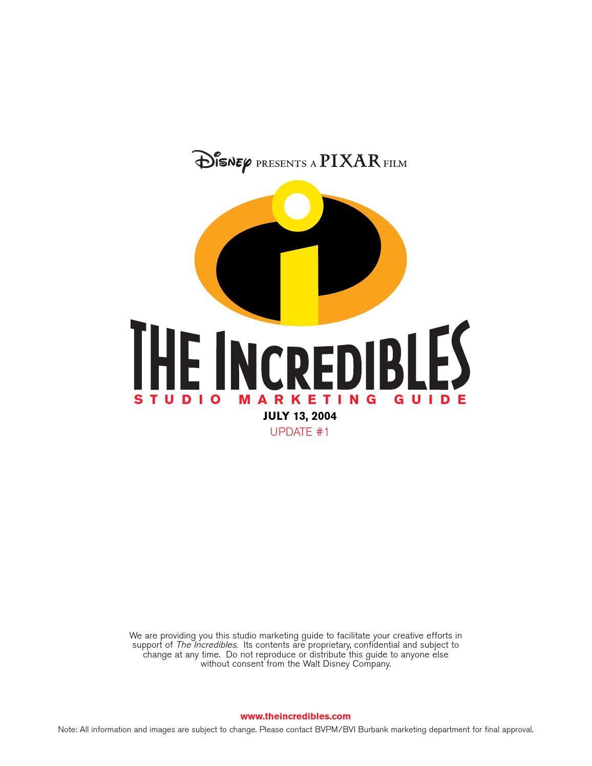 Disney Presents Logo - Guidelines: The Incredibles