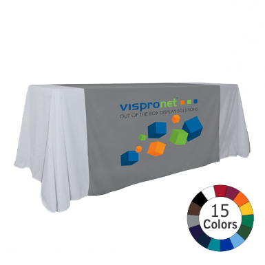Colored w Logo - Colored Accent Table Runner w/ Logo Print for Advertising