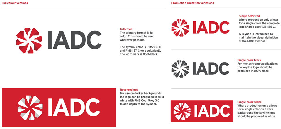 Use of Color in Logo - Logo Usage Guidelines - IADC - International Association of Drilling ...