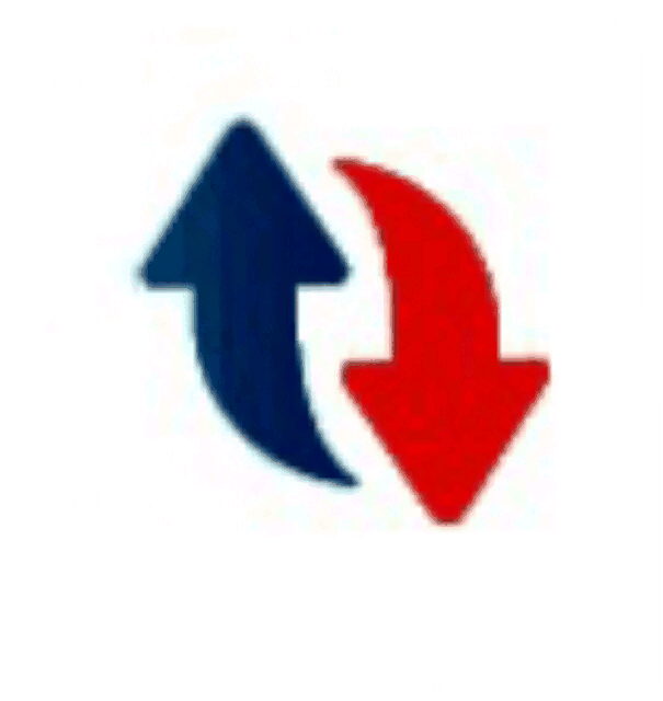 Blue and Red Arrow Logo - Blue And Red Arrows Going Around