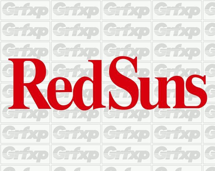 Red Suns Initial D Logo - RedSuns (Initial-D) Sticker – Grafixpressions