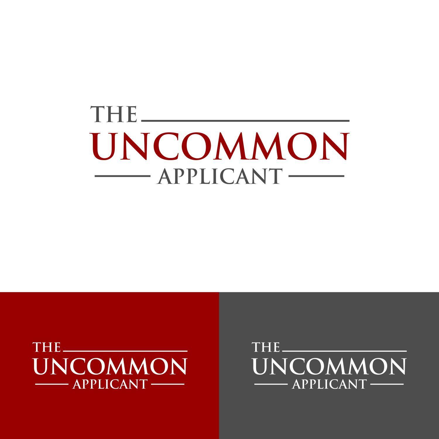 Uncommon College Logo - Modern, Serious, College Logo Design for The Uncommon Applicant by ...