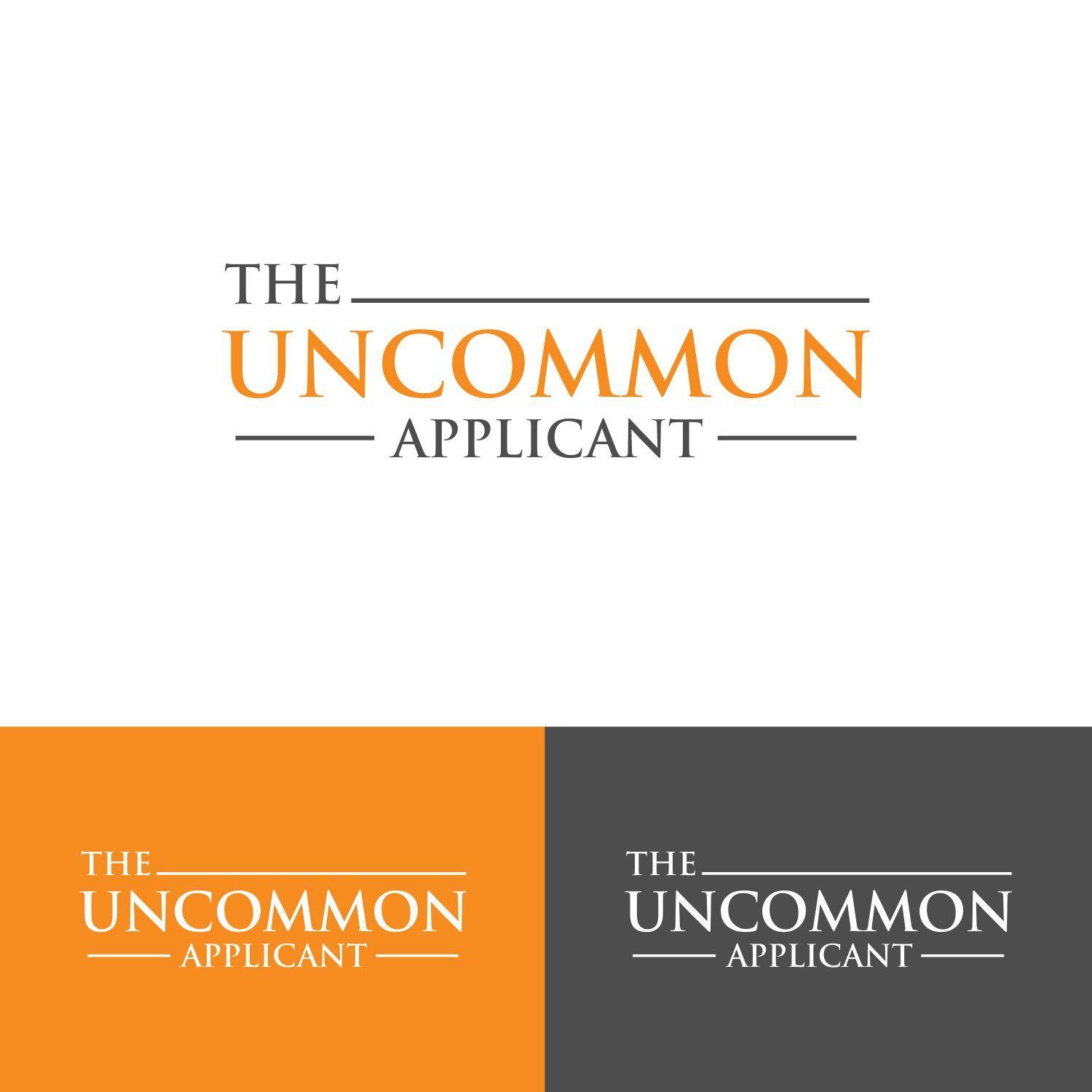 Uncommon College Logo - Modern, Serious, College Logo Design for The Uncommon Applicant