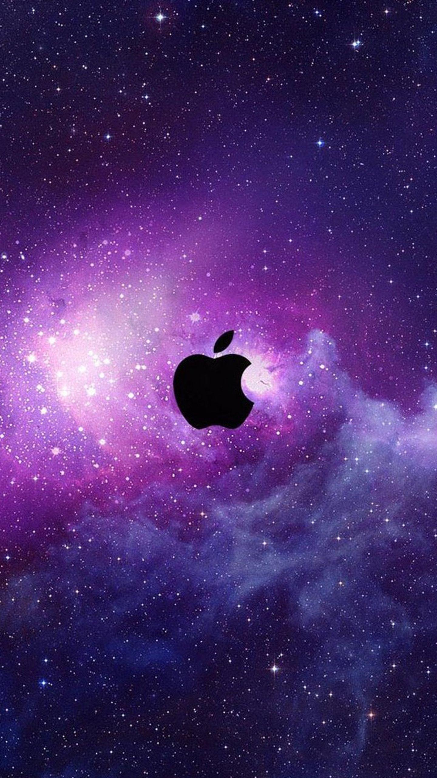 Apple Galaxy Logo - Space Apple LOGO 02 Galaxy S6 Wallpaper | Galaxy S6 Wallpapers