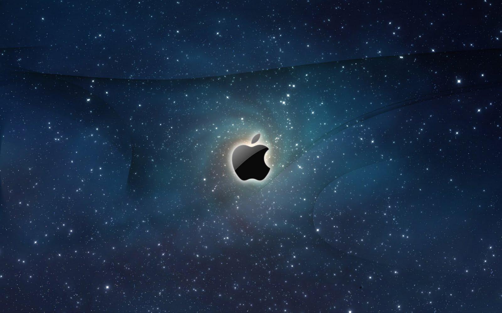 Galxay Apple Logo - Apple Logo Galaxy Wallpaper [1600x1000]