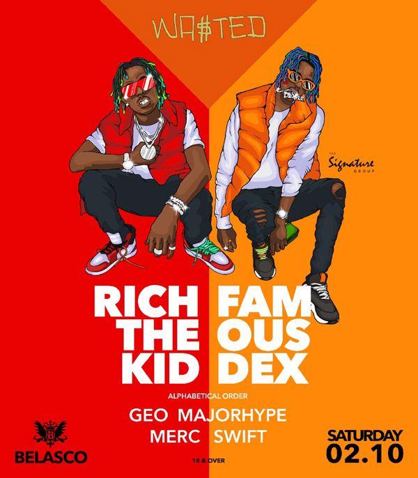 Famous Dex Logo - Wasted Presents: The Rich Kid & Famous Dex – BELASCO THEATER
