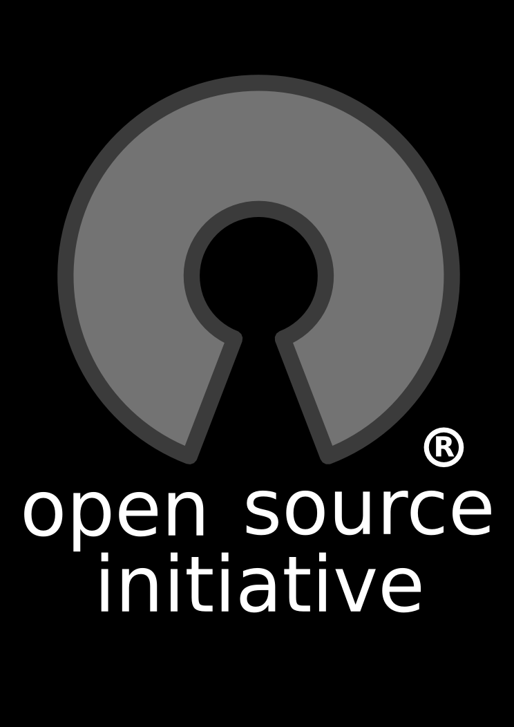 Black and Gray Logo - Logo Usage Guidelines | Open Source Initiative