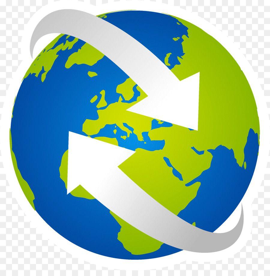 Transparent World Globe Logo - Earth Globe Logo Planet - Arrow Earth png download - 1300*1301 ...