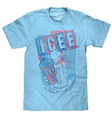 Snow Bear Logo - Tee Luv Mens ICEE Polar Bear Logo T-Shirt: Amazon.co.uk: Clothing