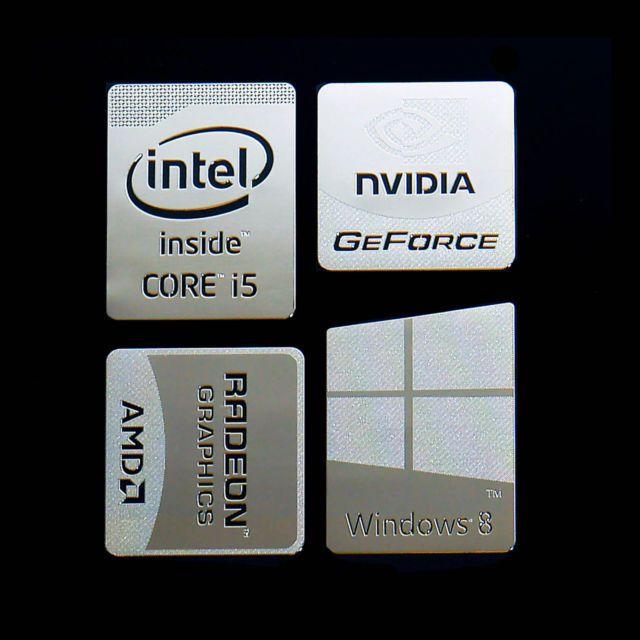 Intel Core I5 Logo - Haswell Intel Core I5 Logo Metal Decal Sticker Windows8 NVIDIA