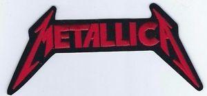 Metallica Red Logo - METALLICA LOGO RED EMBROIDERED PATCH ! | eBay