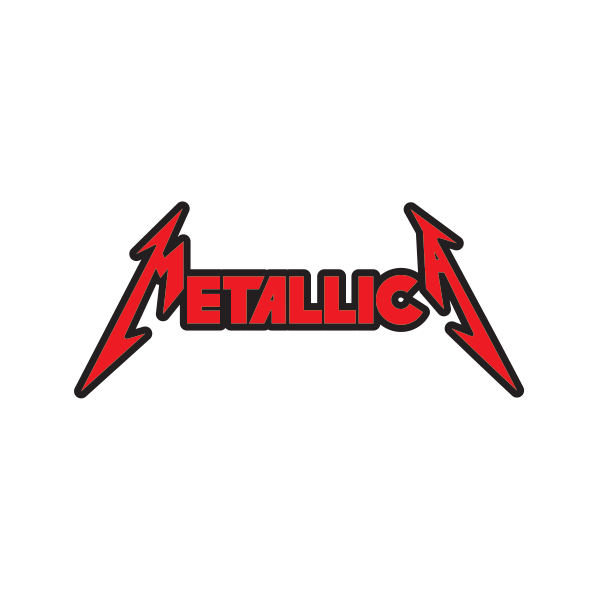 Red Metallica Logo - Printed vinyl Metallica Logo | Stickers Factory