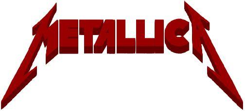 Red Metallica Logo - 3D Metallica logo. I don't think there are any white shapes