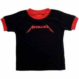 Red Metallica Logo - Metallica Logo Red Black Baby T Shirt Toddler Tshirt T-shirt Size 2 ...